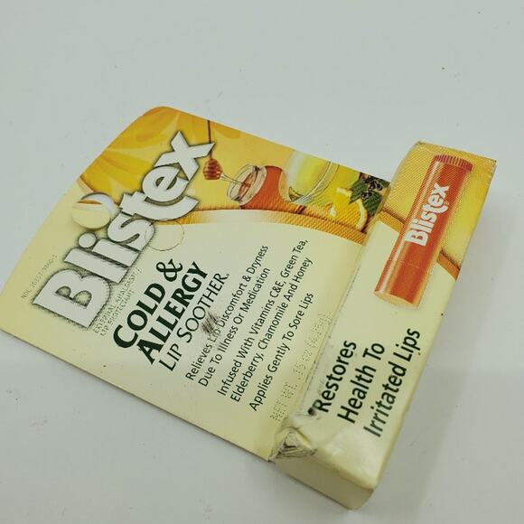 Blistex COLD AND ALLERGY Lip Soother Balm Sealed Discontinued Item - Picture 2 of 5